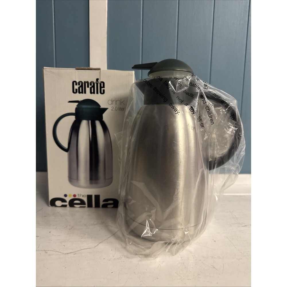The Cellar Vintage Carafe 2.0 Liter Stainless Steel Carafe New In Box